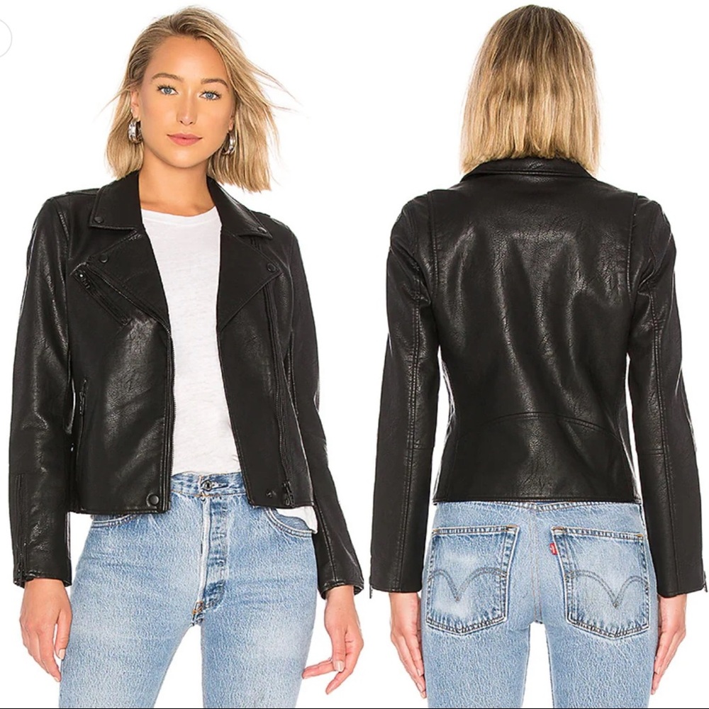 EUC Blank NYC Clean Onyx Moto Jacket Black..Size S